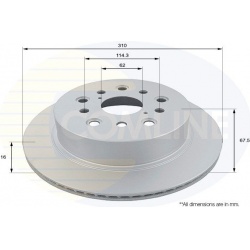 stabdžių diskas (1vnt)
COMLINE ADC01160V, CO