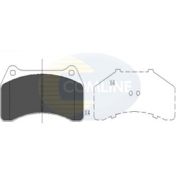 stabdžių trinkelių rinkinys, diskinis stabdys
                                COMLINE                                     