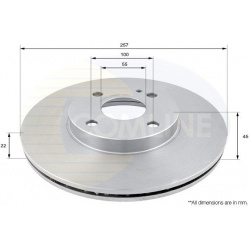 stabdžių diskas (1vnt)
                                COMLINE                                                ADC0413V, COM