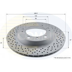 stabdžių diskas (1vnt)
                                COMLINE                                                ADC2905V, COM