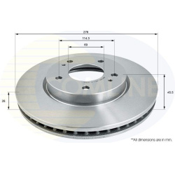 stabdžių diskas (1vnt)
                                COMLINE                                                ADC0383V, COM