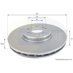 stabdžių diskas (1vnt) COATED
                                COMLINE                                                ADC163