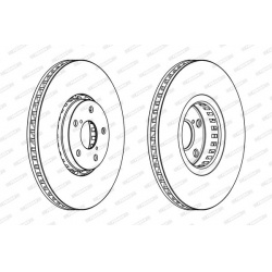 stabdžių diskas (1vnt) PREMIER
                                FERODO                                                DDF195