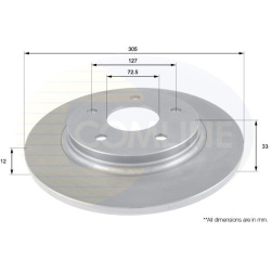 Stabdžių diskas (1VNT), galinis
                                COMLINE                                                ADC2