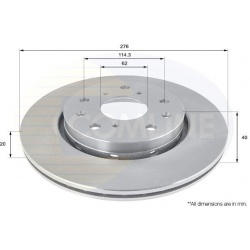 stabdžių diskas (1vnt)
                                COMLINE                                                ADC0925V, COM