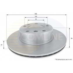 stabdžių diskas (1vnt)
                                COMLINE                                                ADC1710V, COM