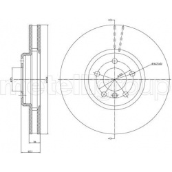 stabdžių diskas (1vnt)
                                METELLI                                                23-1724C, MET