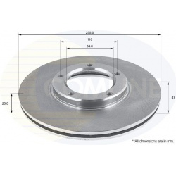 stabdžių diskas (1vnt)
                                COMLINE                                                ADC0142V, COM