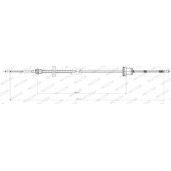 trosas, stovėjimo stabdys
                                FERODO                                FHB431116, FERODO, FHB431116