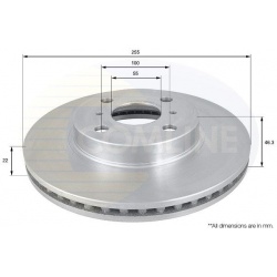 stabdžių diskas (1vnt)
                                COMLINE                                                ADC01126V, CO