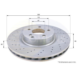 stabdžių diskas (1vnt)
                                COMLINE                                                ADC1659V, COM