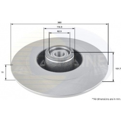 stabdžių diskas (1vnt) COATED
                                COMLINE                                                ADC302