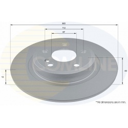 stabdžių diskas (1vnt)
                                COMLINE                                                ADC2813, COML