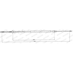 trosas, stovėjimo stabdys
                                FERODO                                                FHB431242, F