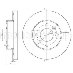 stabdžių diskas (1vnt)
                                METELLI                                23-0107, METELLI, 23-0107, au