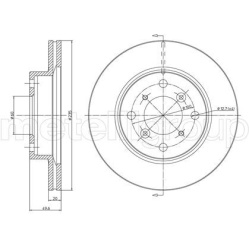 stabdžių diskas (1vnt)
                                METELLI                                23-0510, METELLI, 23-0510, au