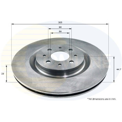 stabdžių diskas (1vnt)
                                COMLINE                                                ADC1834V, COM