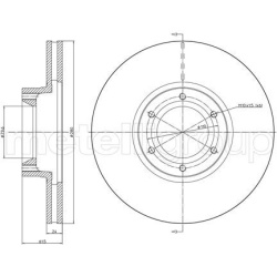 stabdžių diskas (1vnt)
                                METELLI                                                23-0499C, MET