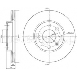 stabdžių diskas (1vnt)
                                METELLI                                                23-0569C, MET