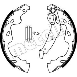Stabdžių kaladėlės būgninės
                                METELLI                                                53-0