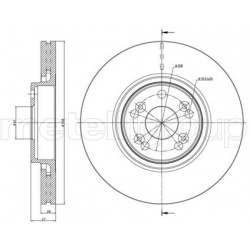 stabdžių diskas (1vnt)
                                METELLI                                                23-0673C, MET