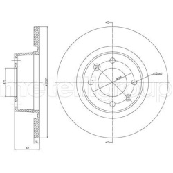 stabdžių diskas (1vnt)
                                METELLI                                                23-0558C, MET