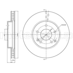 stabdžių diskas (1vnt)
                                METELLI                                                23-0701C, MET