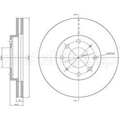 stabdžių diskas (1vnt)
                                METELLI                                                23-1066C, MET