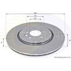 stabdžių diskas (1vnt)
                                COMLINE                                                ADC1336V, COM