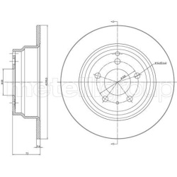 stabdžių diskas (1vnt)
                                METELLI                                                23-0376C, MET