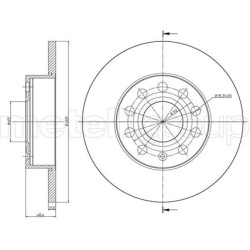 stabdžių diskas (1vnt)
                                METELLI                                                23-0725C, MET