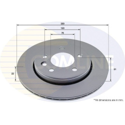 Stabdžių diskas (1VNT), galinis
                                COMLINE                                                ADC2