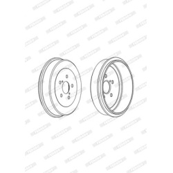 stabdžių būgnas PREMIER
                                FERODO                                FDR329350, FERODO, FDR329350