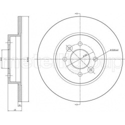 stabdžių diskas (1vnt)
                                METELLI                                                23-0585C, MET