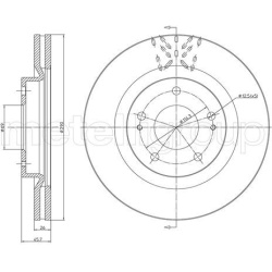 stabdžių diskas (1vnt)
                                METELLI                                                23-1156C, MET
