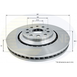 stabdžių diskas (1vnt)
                                COMLINE                                                ADC2510V, COM
