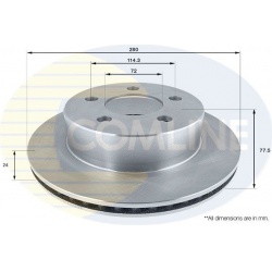 stabdžių diskas (1vnt) Comline
                                ADC2327V, COMLINE, ADC2327V, auto detalė