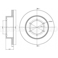 stabdžių diskas (1vnt)
                                METELLI                                                23-1109C, MET