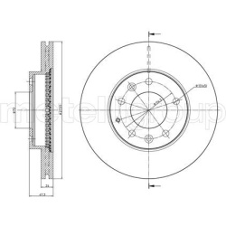 stabdžių diskas (1vnt)
                                METELLI                                                23-0901C, MET