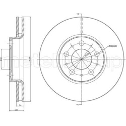 stabdžių diskas (1vnt)
                                METELLI                                                23-0560C, MET