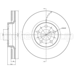 stabdžių diskas (1vnt)
                                METELLI                                                23-0561C, MET