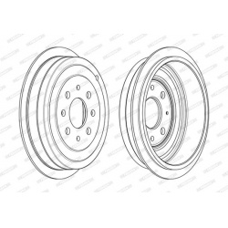 stabdžių būgnas PREMIER
                                FERODO                                                FDR329809, F