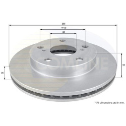 stabdžių diskas (1vnt)
COMLINE ADC0190V, COM