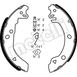 stabdžių trinkelių komplektas
METELLI 53-01