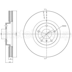 stabdžių diskas (1vnt)
                                METELLI                                                23-1070C, MET