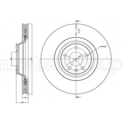stabdžių diskas (1vnt)
                                METELLI                                                23-0868C, MET