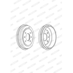 stabdžių būgnas PREMIER
                                FERODO                                FDR329005, FERODO, FDR329005