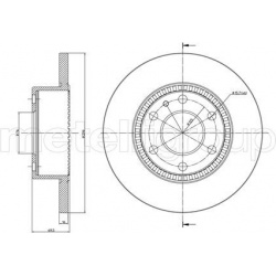 stabdžių diskas (1vnt)
                                METELLI                                                23-0910C, MET