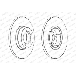 stabdžių diskas (1vnt) PREMIER
                                FERODO                                                DDF065
