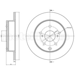 stabdžių diskas (1vnt)
                                METELLI                                                23-1012C, MET